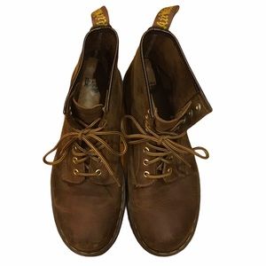 Dr Martens Mens Brown Leather Boots